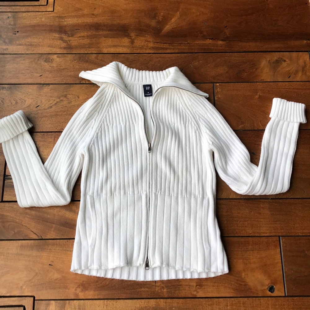 Gap Zip Up Cardigan Sweater